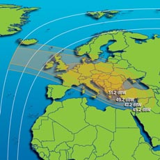 Intelsat 601 Ku-band Spot Beam 1